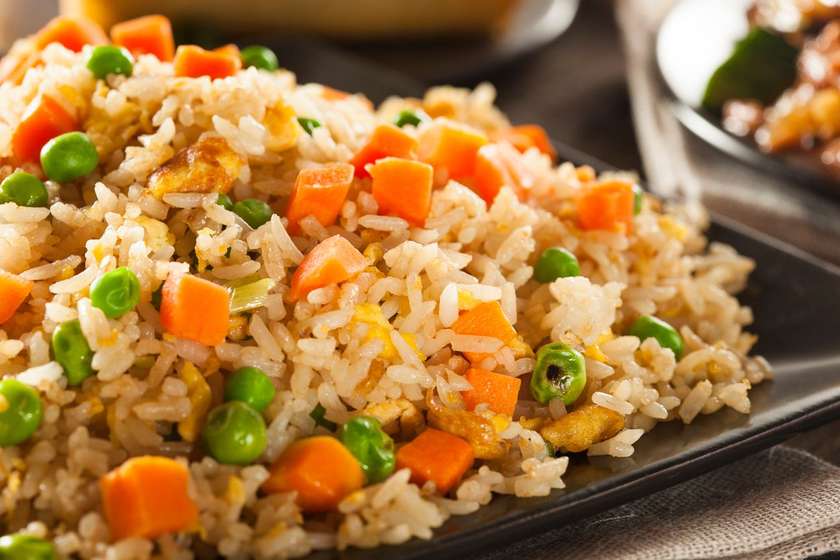 Fried Rice with Fried Fish