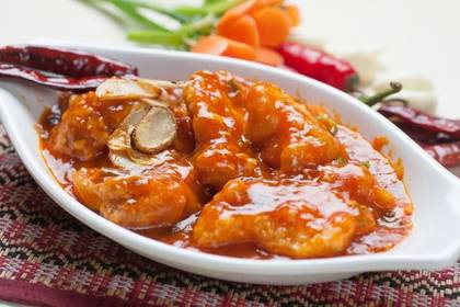 Fish in Garlic Sauce