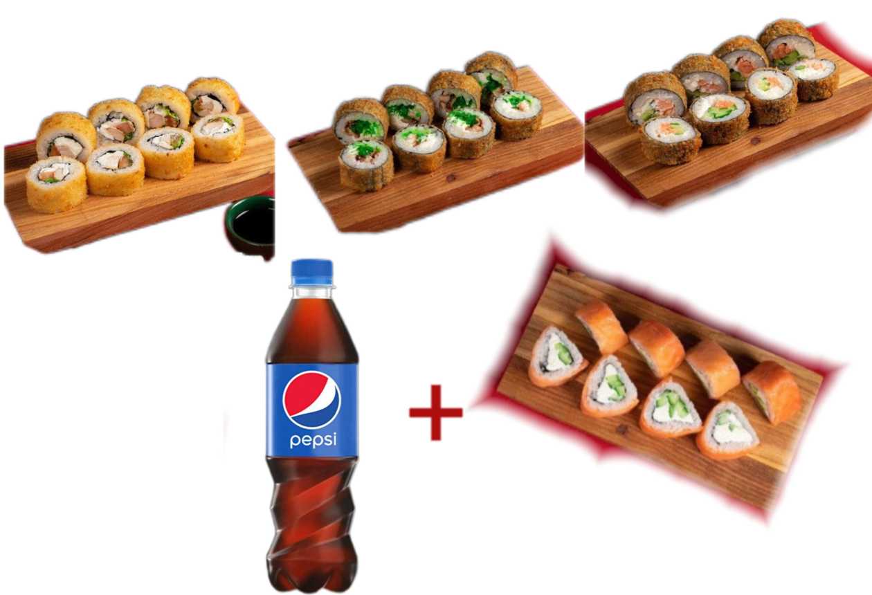 3 hot roll Alana 1 lt icki + piramida Filadelfiya hediyye
