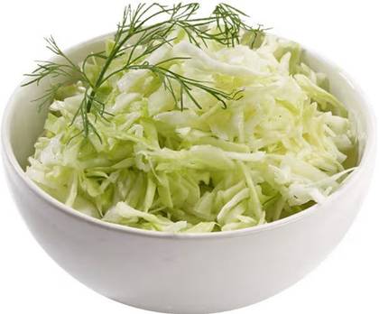 Raw cabbage salad
