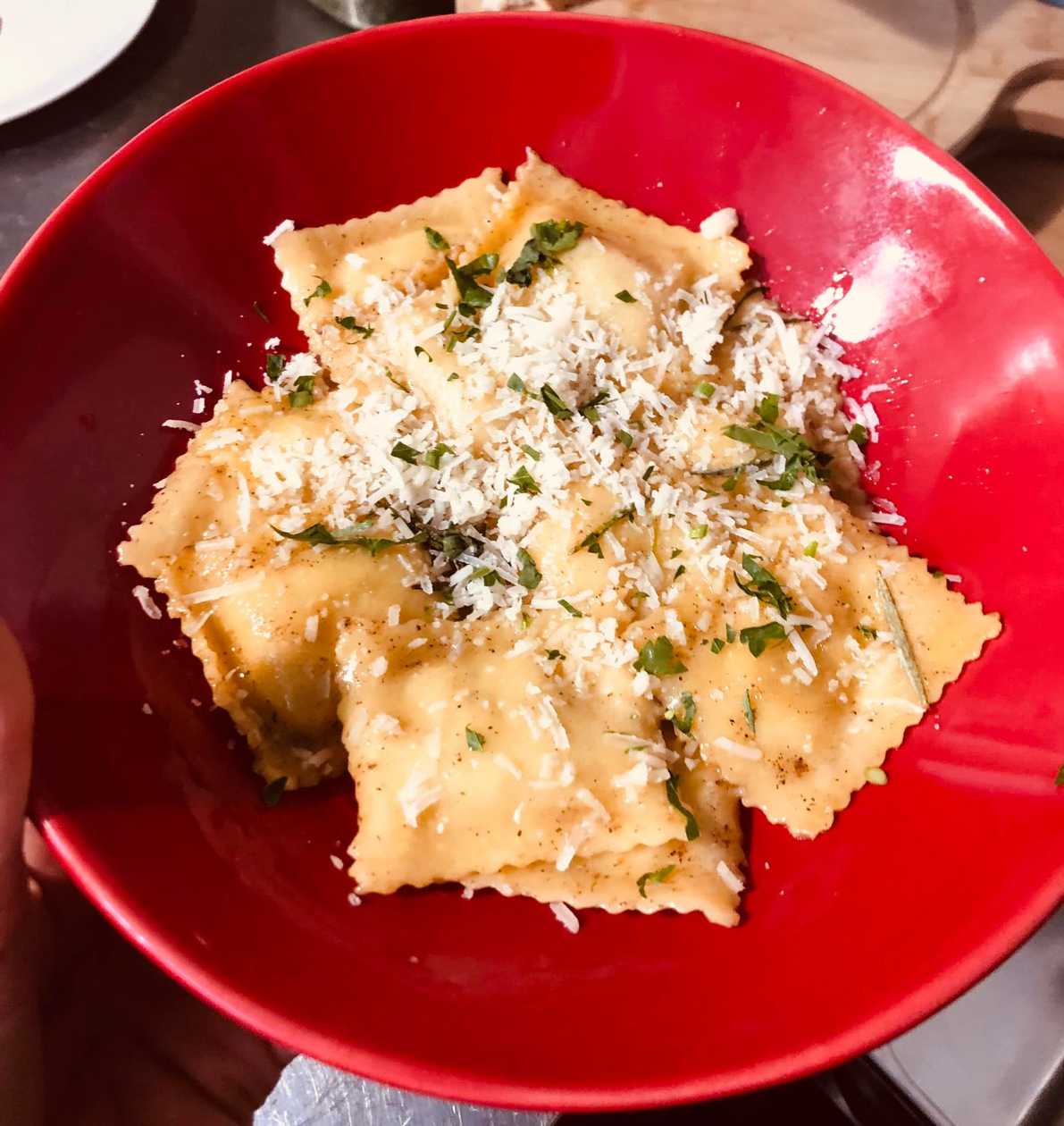 Ravioli with Boletus and Truffle Cream