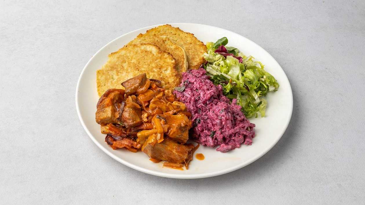 Placki Ziemniaczane z Sosem + ZUPA