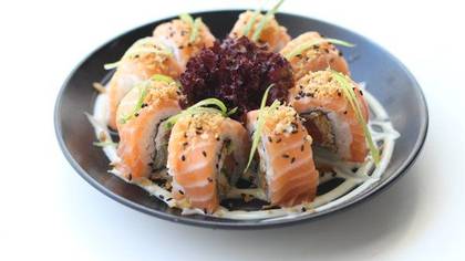 Double Salmon Roll With Cream Cheese