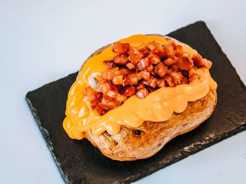 Bacon & Cheddar Stuffed Potato