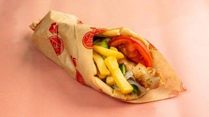 Tasty Fried Chicken In Pitta