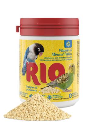 RIO vitamin-mineral pellets for jays, exotic and other small birds