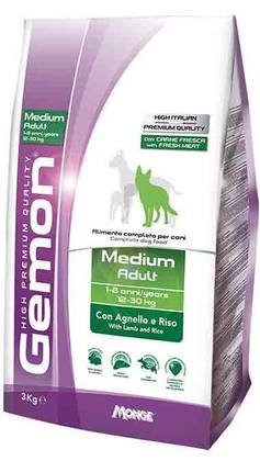 GEMON Medium Adult - With Lamb and Rice 15kg