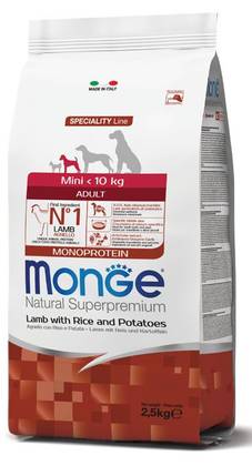 MONGE Mini Adult Lamb with Rice and Potatoes 2,5kg