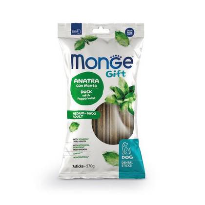 MONGE GIFT Dog Dental Stick Medium - Maxi Duck with peppermint 270gr