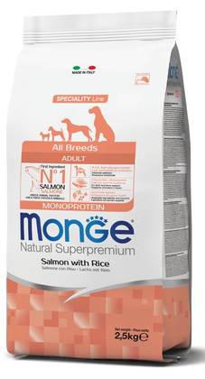 MONGE All Breeds Adult Salmon with Rice 12kg
