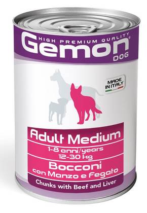 GEMON Adult Medium - With Beef and Liver 415gr