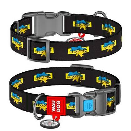 Nylon dog collar with WAUDOG Nylon QR passport