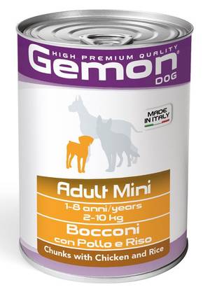 GEMON Adult Mini - With Chicken and Rice 415gr