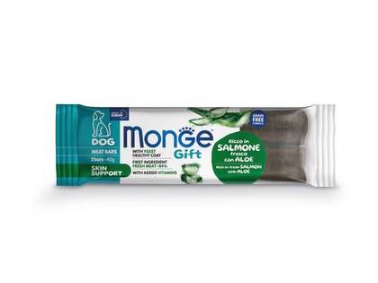 MONGE GIFT Dog Meat Bars Skin support Salmon with aloe 40gr