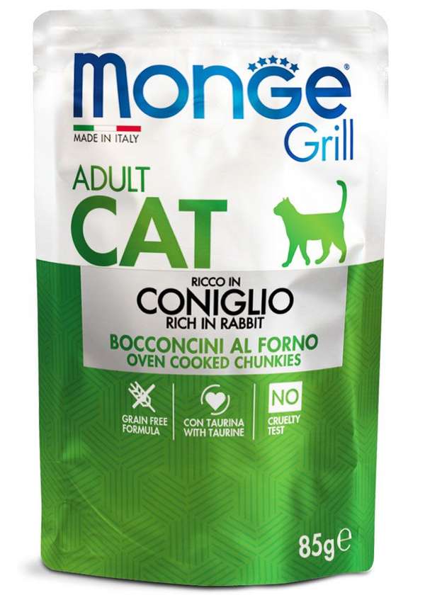 MONGE Chunkies in Jelly Adult Rich in Rabbit 85gr