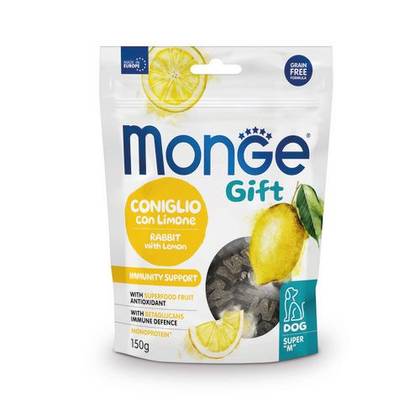 MONGE GIFT Dog Super Monge Immunity support Rabbit with lemon 150gr