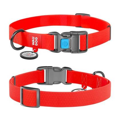 Waterproof dog collar WAUDOG Waterproof QR passport