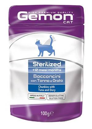 GEMON Sterilized - Chunkies With Tuna and Dory 100gr