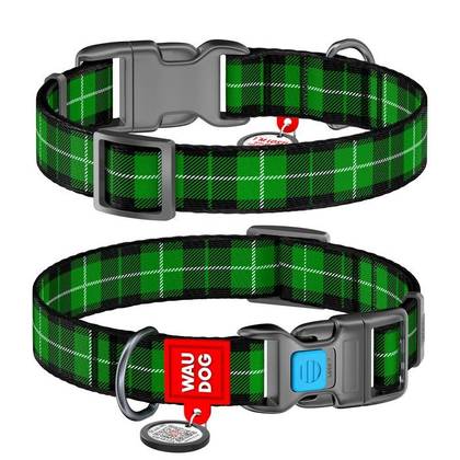 Nylon dog collar with WAUDOG Nylon QR passport