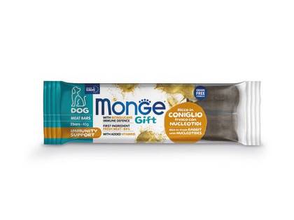 MONGE GIFT Dog Meat Bars Immunity support Rabbit with nucleotides 40gr