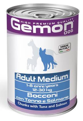 GEMON Adult Medium - With Tuna and Salmon 415gr