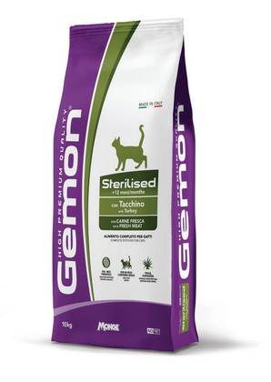 GEMON Sterilised with Turkey 10kg