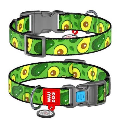 Nylon dog collar with WAUDOG Nylon QR passport