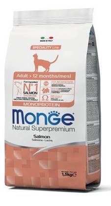 MONGE Adult Monoprotein – Salmon 10kg