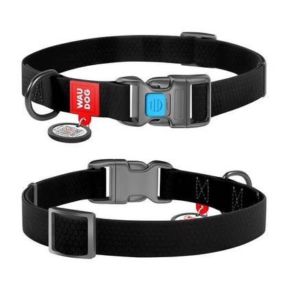 Waterproof dog collar WAUDOG Waterproof QR passport
