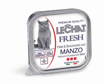 LeChat Excellence Paté and Chunkies with Beef 100gr