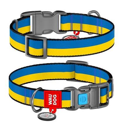 Nylon dog collar with WAUDOG Nylon QR passport