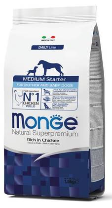 MONGE Medium Starter Rich in Chicken 1,5kg
