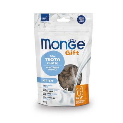 MONGE GIFT Cat Filled And Crunchy Kitten Trout and milk 60gr