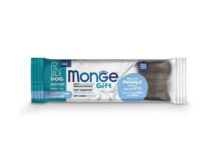 MONGE GIFT Dog Meat Bars Puppy and Junior Pork with milk 40gr