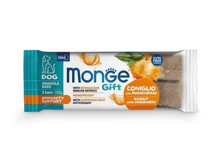 MONGE GIFT Dog Immunity support Rabbit with mandarin 120X13