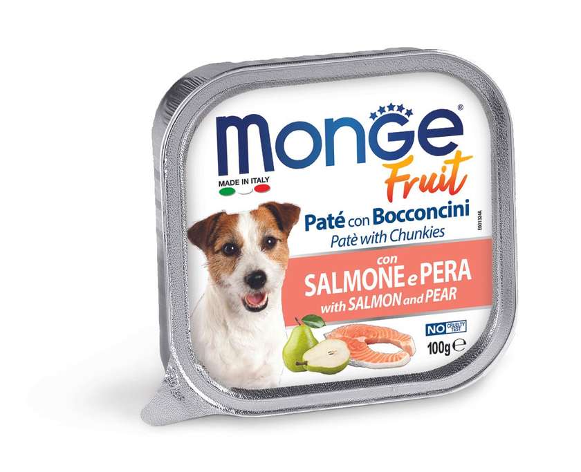 MONGE Fruit Salmon and Pear 100gr