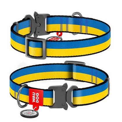 Nylon dog collar with WAUDOG Nylon QR passport