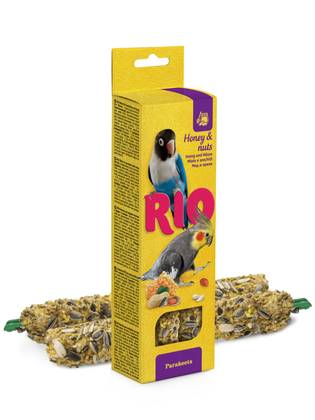 RIO sticks with honey and nuts for medium-sized parrots
