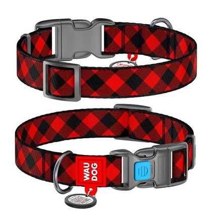 Nylon dog collar with WAUDOG Nylon QR passport