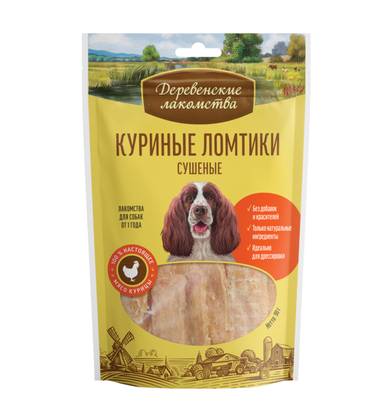 "Derevenskie Lakomstva" - dried pieces of chicken meat