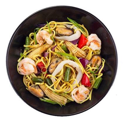 Рамен по-сингапурськи (морепродукти)