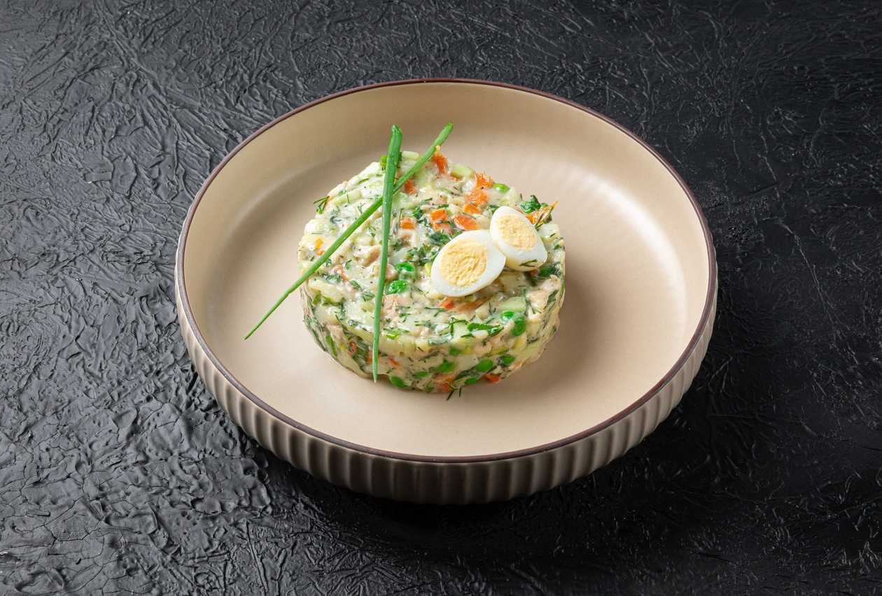 Olivier with chicken