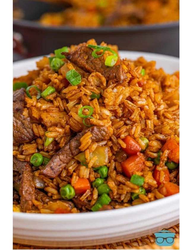 chicken and beef  assortedjollof rice
