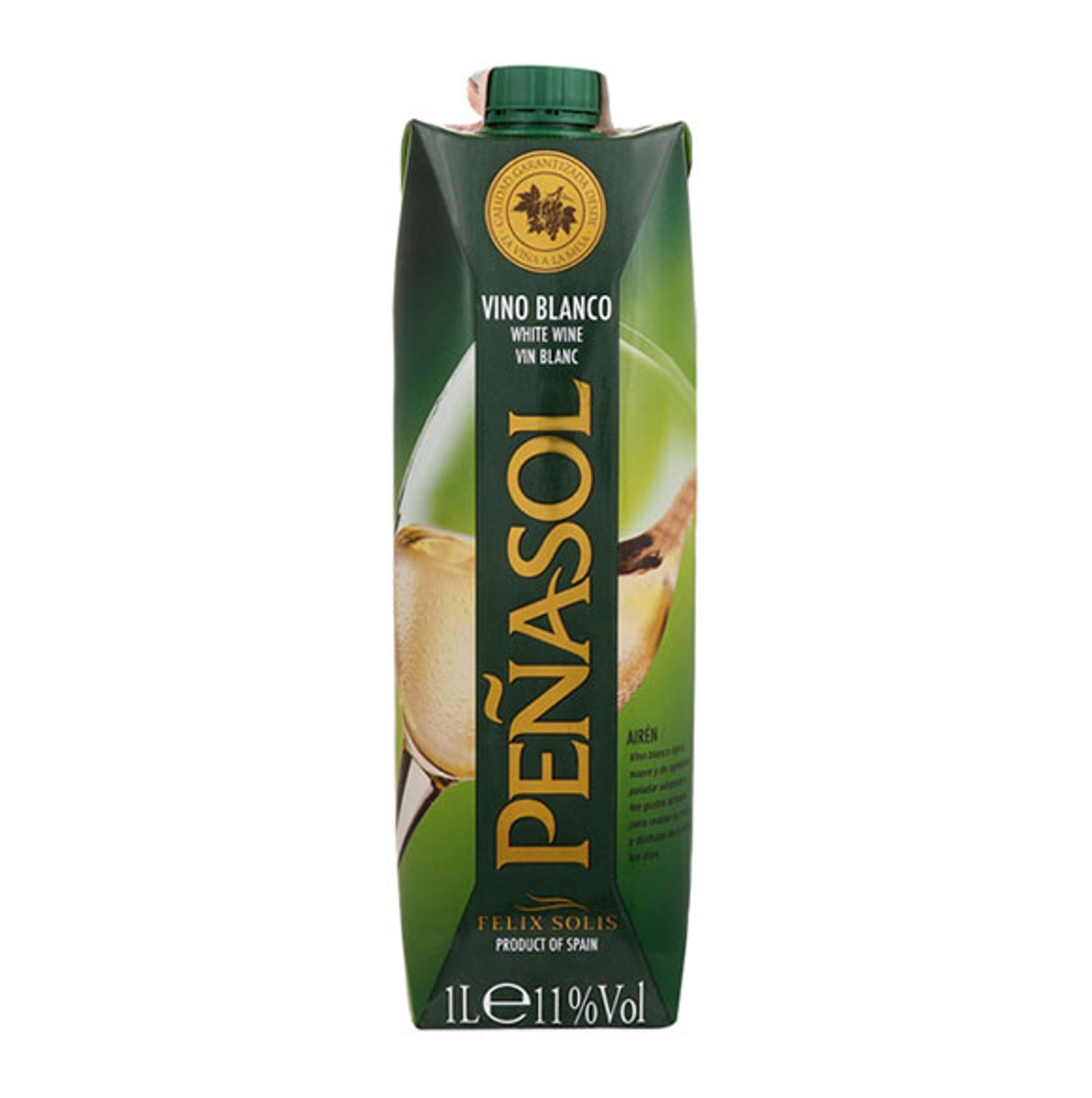 Penasol Vino De Mesa Blanco 1 l, 12%