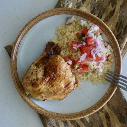 Ivorian style Attieke with Jerk Chicken