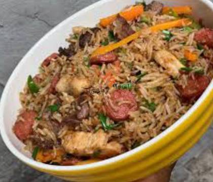 chicken and beef assorted fried rice