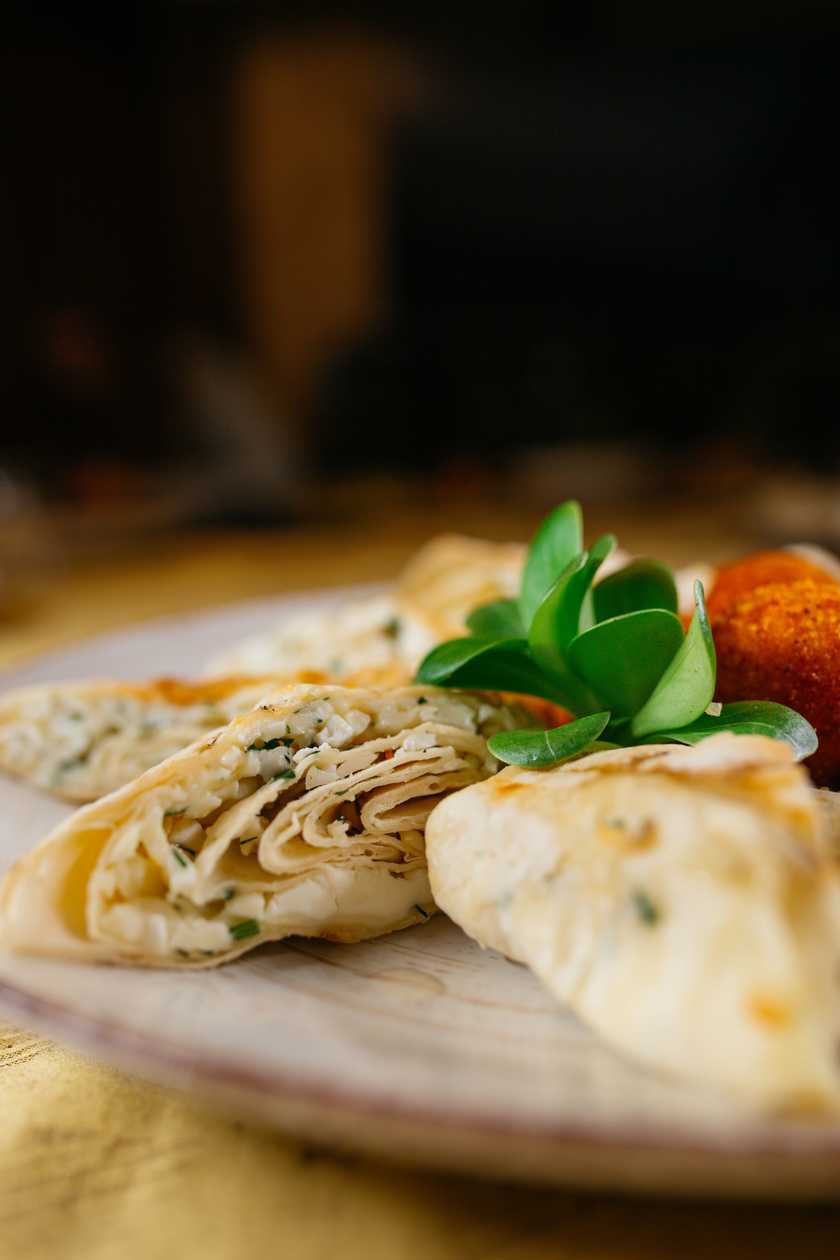 Lavash with Suluguni and Brynza Cheese