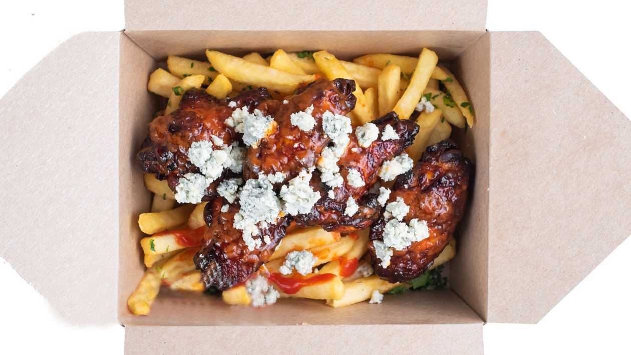 Meniu 5 aripioare buffalo blue cheese