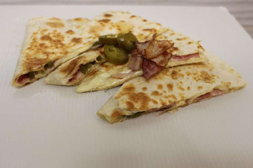 Bacon quesadilla