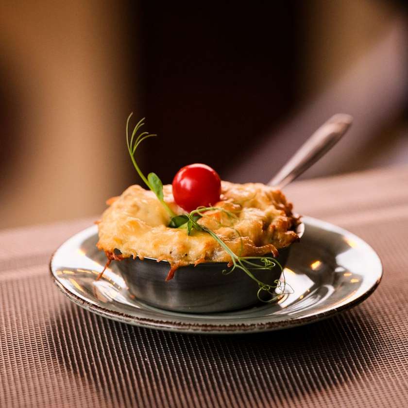 Julienne with mushrooms and chicken